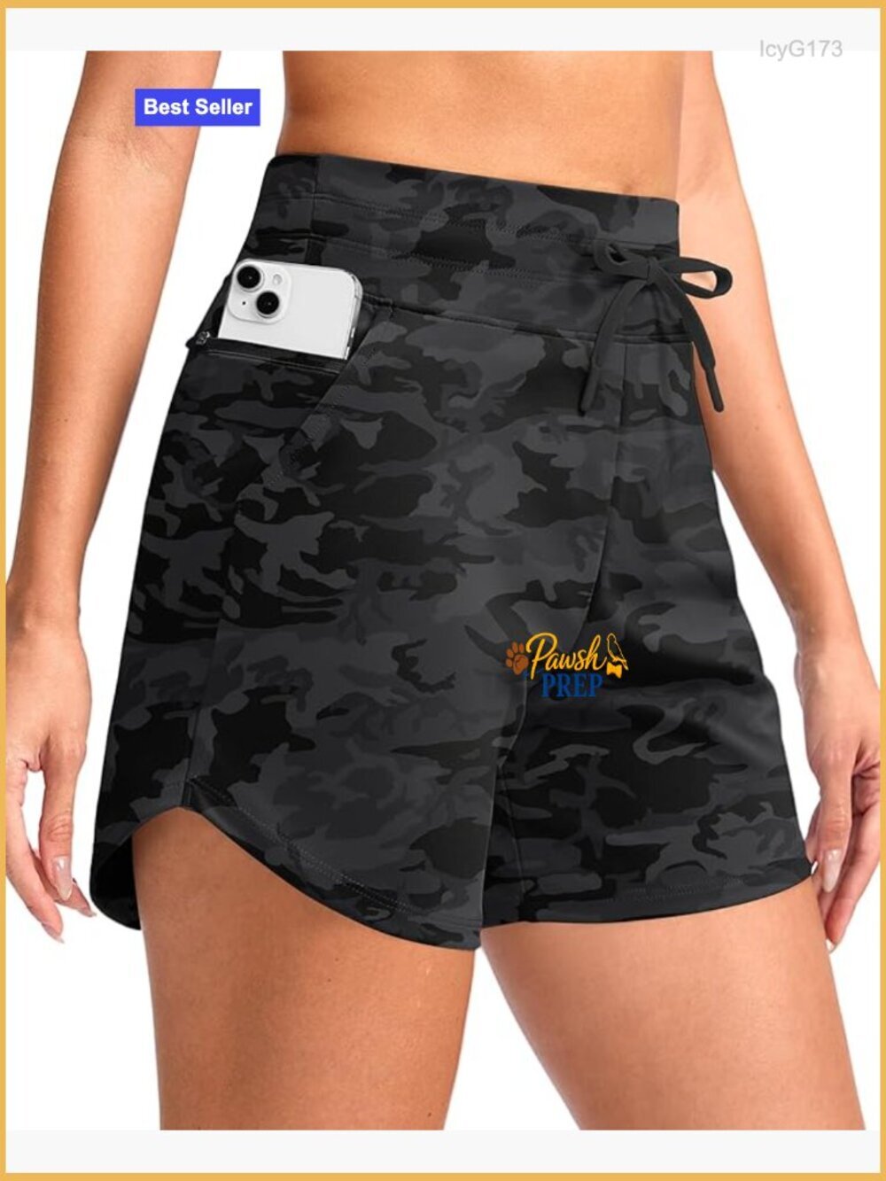 5" High Waisted Running Shorts with Zip Pockets Quick Dry